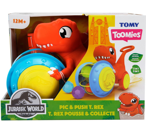  tomy e73254 jucărie cu roti "t-rex"