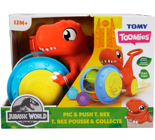 Детский магазин в Кишиневе в Молдове tomy e73254 Игрушка-каталка "t-rex"