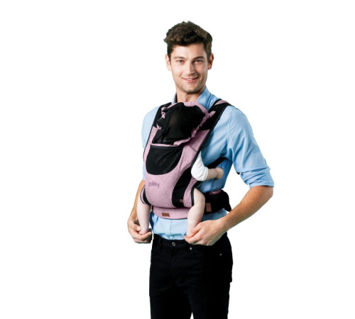 chipolino Рюкзак-переноска bobby kenby0225rw розовая вода