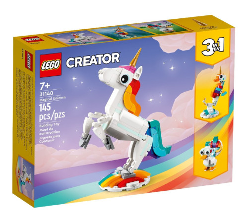  lego creator 31140 Конструктор 3в1 "Волшебный Единорог" (145 дет.)