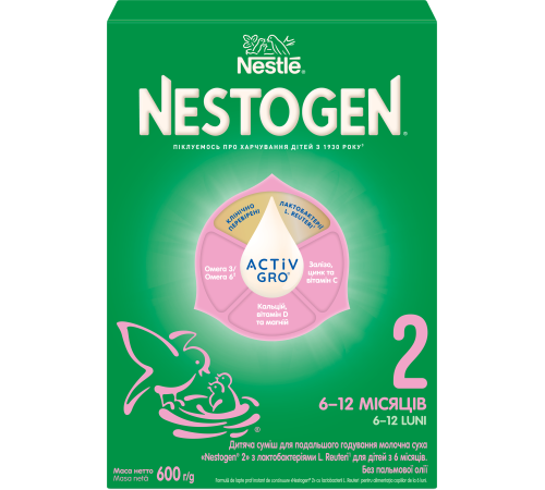Сухая молочная смесь mega pack nestogen 2 (6 х 600) 3600 гр.