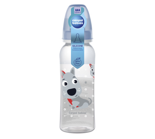 canpol 11/841 biberon din tritan "happy animals"  250 ml. ( 12+)