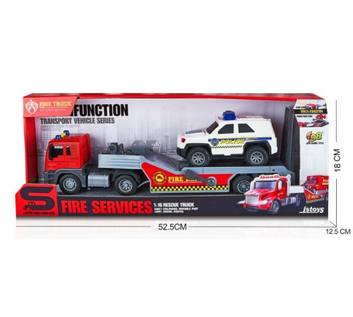 js202a-1Транспортный эвакуатор со звуком и светом, 1:16, jstoys, zja375396