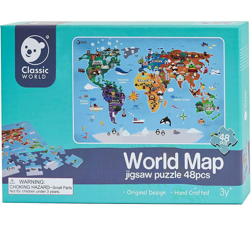  classic world 40017Деревянные пазлы "Карта мира"