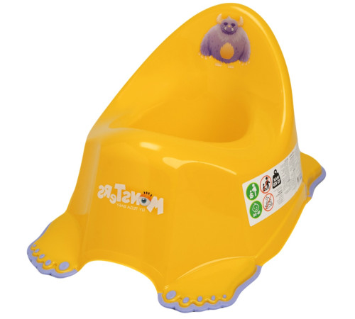  tega baby Горшок антискользящий "monters" mn-001-124 желтый