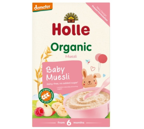 Детское питание в Молдове holle bio organic Мюсли безмолочные (6 м+) 250 гр.