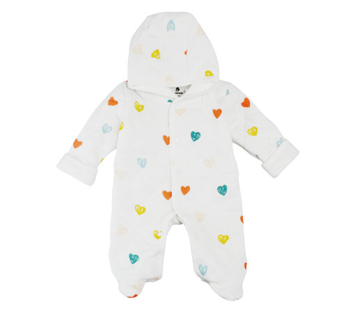 Детская одежда в Молдове minikin 241901768 Комбинезон стеганый "muslin" (р.68) сердце