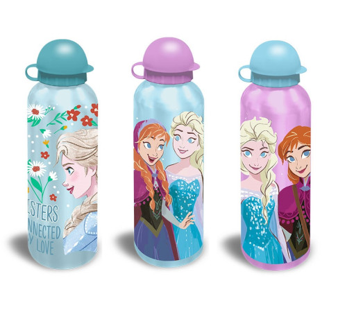  kids licensing fr50010 Алюминиевая бутылка для воды "frozen" (500 мл.) 3 модели