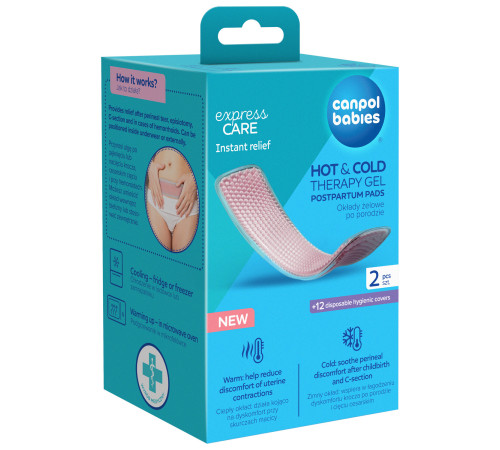 canpol 78/022 comprese cu gel postnatale "hot & cold therapy" (2 buc.)