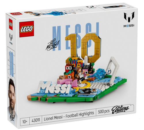  lego editions 43011 constructor "lionel messi &ndash; momente importante din fotbal" (500 el.)