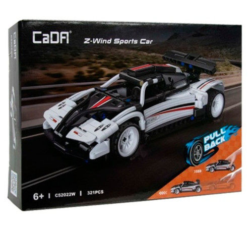  cada c52022w  Конструктор "z-wind sport car" (377 дет.)