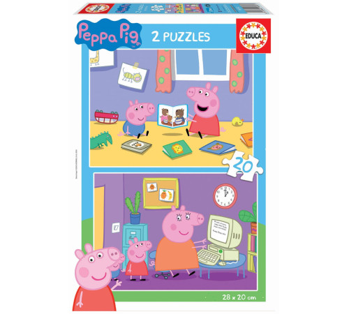  educa 18087 puzzle "peppa pig" (2x20el)