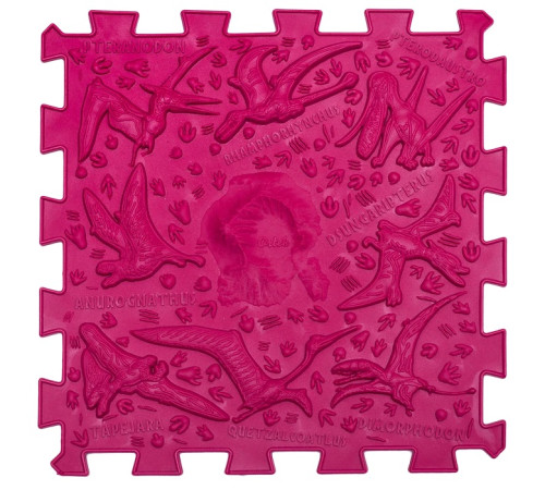 ortek 11683 covoraș ortopedic pentru masaj puzzle "dinozauri" (10 el.)