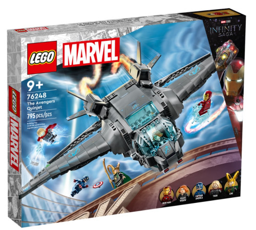  lego marvel 76248 constructor "răzbunătorii quinjet" (795 el.)