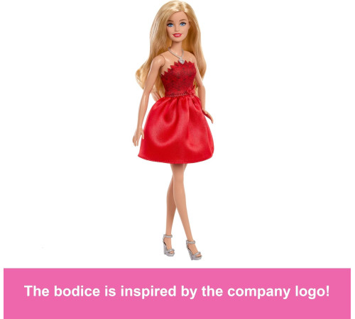 barbie jgd25 păpușa "barbie mattel 80th" ruby red