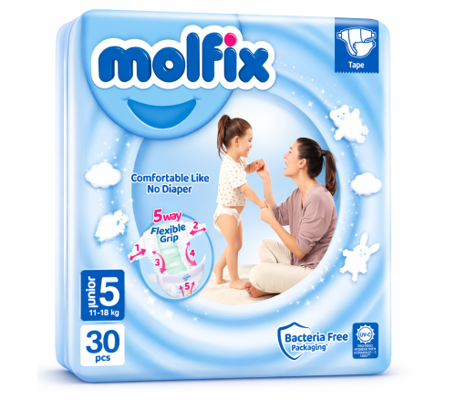  molfix junior Подгузники 5 (11-18 кг) 30 шт.
