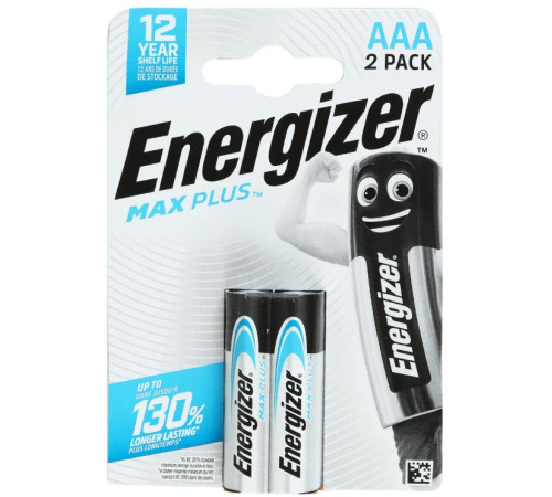energizer max plus baterii alcaline aaa (2 buc.)