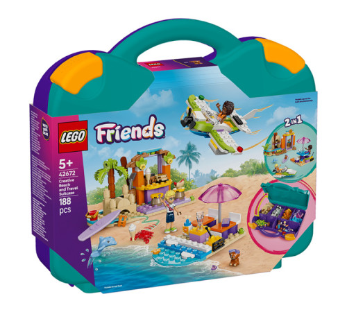 Jucării pentru Copii - Magazin Online de Jucării ieftine in Chisinau Baby-Boom in Moldova lego friends 42672 constructor "valistă creativă pentru plajă și călătorii" (188 el.)