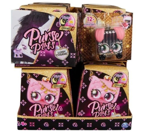  purse pets 6066718 mini portofel-breloc "luxey charms" în sort.