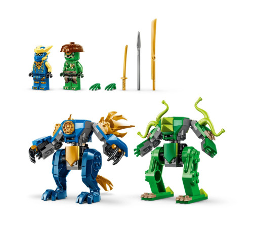 lego ninjago 71853 constructor  "robotul dragon al lui jay &icirc;n luptă" (107 el.)