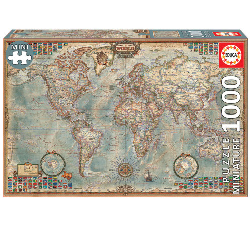  educa 16764 mini puzzle "harta politică a lumii" (1000el)