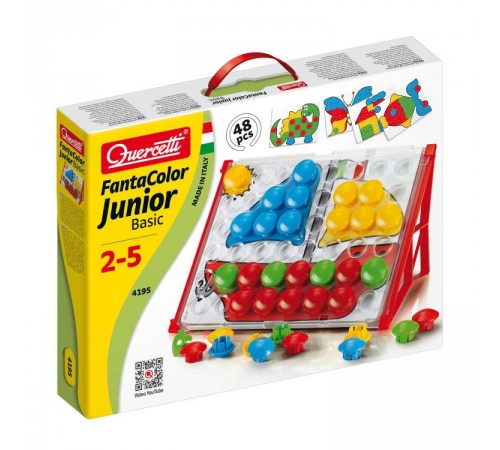 quercetti 4195 Мозаика fantacolor junior basic (48 шт)