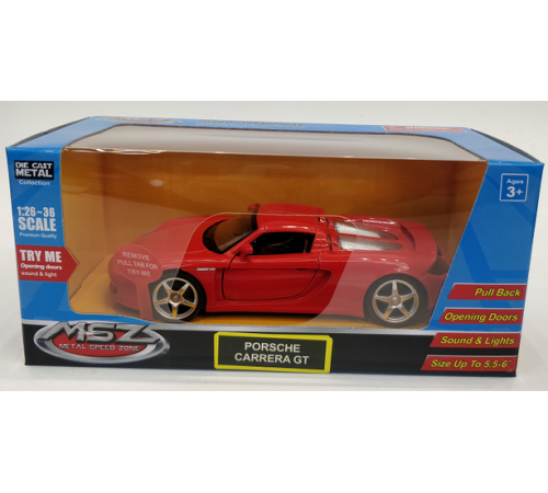 msz 68343m model metalic "porsche carrera gt, 1:32"