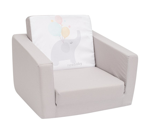  new baby 52580  Детское складное кресло "Слоник" серый