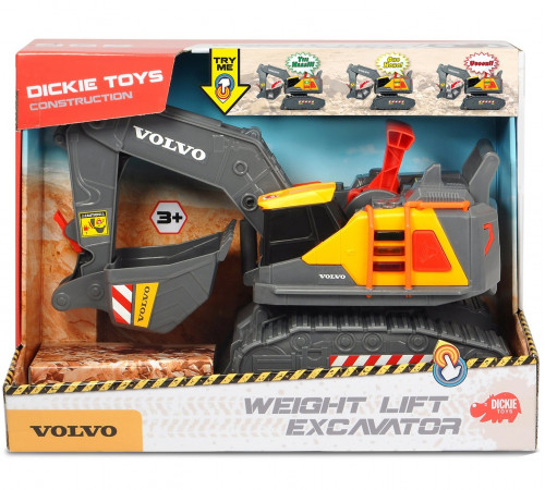 dickie 3725006 Игрушка "Экскаватор volvo"