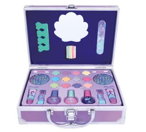  as kids 1081-60009 trusă de machiaj și accesorii pentru copii "happihobbi beauty case" (30 piese)