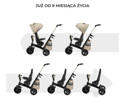 kinderkraft Трицикл easytwist бежевый