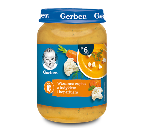 gerberСуп-пюре с индейкой и овощами (6 м+) 190 гр.