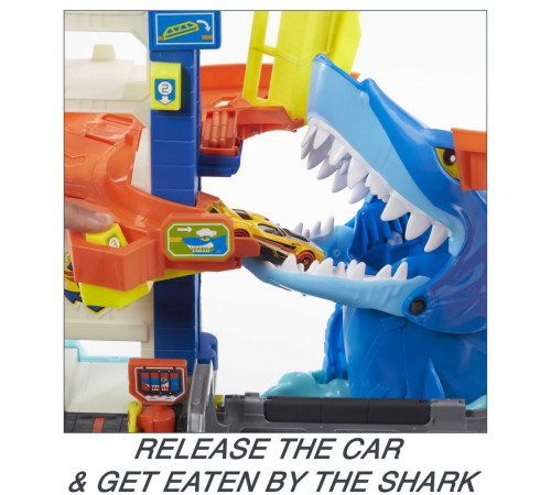 hot wheels hdp06 set  de joc "attacking shark escape"