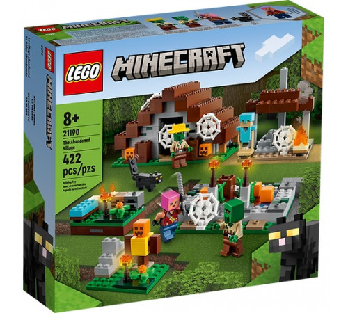 Детский магазин в Кишиневе в Молдове lego minecraft 21190 Конструктор "Заброшенная деревня" (422 дет.)