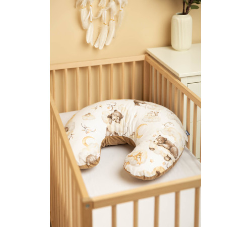 sensillo-22762 pernă pentru gravide velvet (biluțe) bej