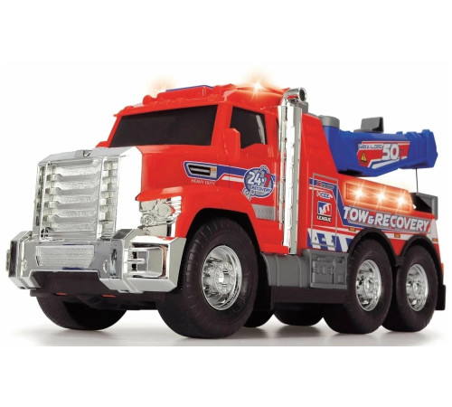 dickie 3306014 camion de remorcare cu lumină și sunet (32 cm.)