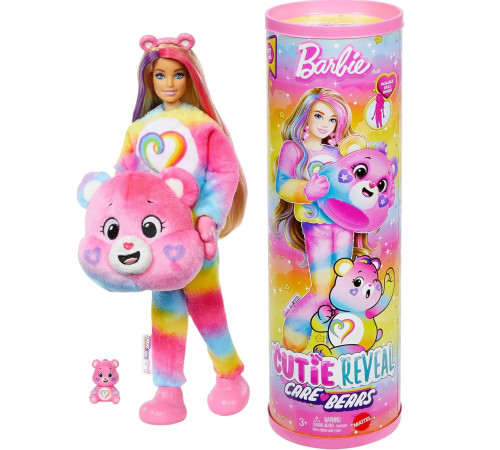barbie jfv60 păpușă "cutie reveal: ursuleț" 