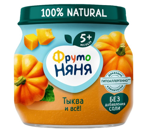 ФрутоНяня piure de dovleac (5 luni+) 80 gr.