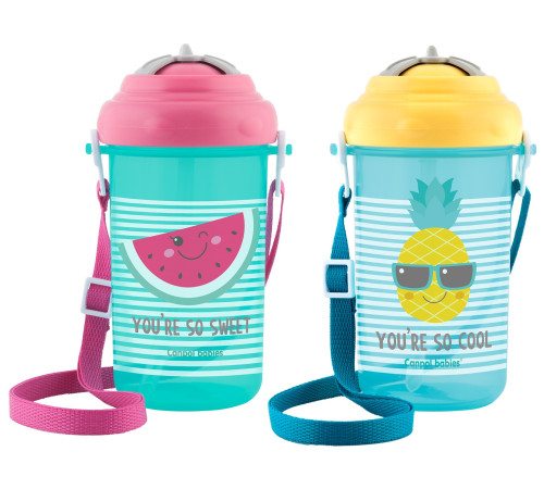  canpol 4/102 cană sport "so cool!" cu pai din silicon (400 ml)