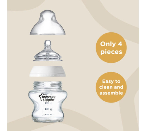 tommee tippee tt0016 Набор из 2 бутылочек "closer to nature" (0 м+) 2 х 260 мл.