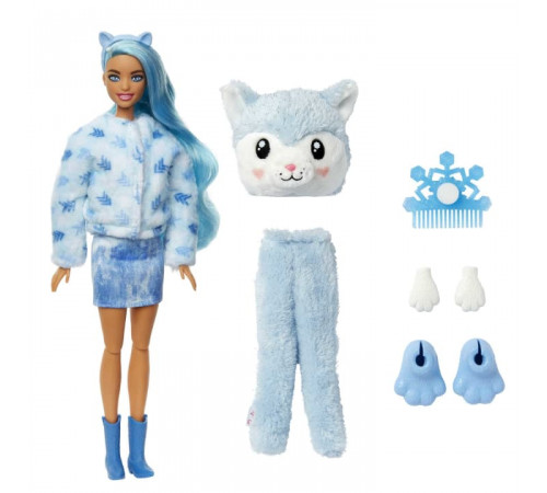 barbie hjl63 păpuşă "cutie reveal: husky"