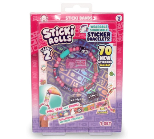 Jucării pentru Copii - Magazin Online de Jucării ieftine in Chisinau Baby-Boom in Moldova sticki rolls sr102 set de joacă cu brățară și stickere "sticki band single pack"