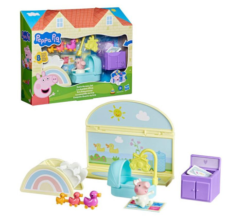 peppa pig g2182 set de joacă "mobilă pentru camera lui peppa pig" (&icirc;n sort.)