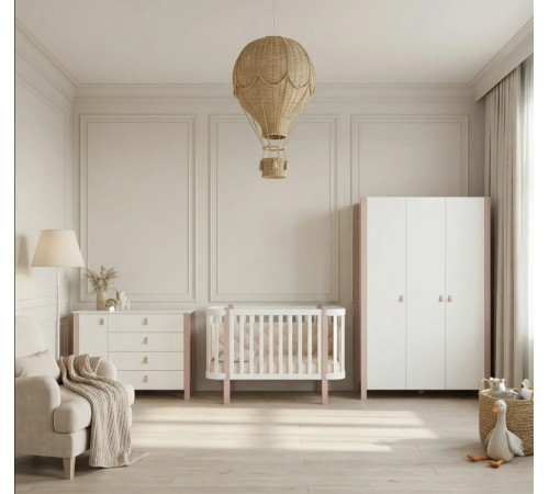  Комплект детской мебели veres monaco large (кровать + комод + шкаф) 