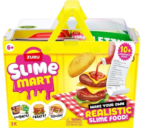  zuru slime mart 15905a Игровой набор "shopping basket &mdash; burger"