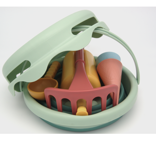 Compactoys 99700401 Set de nisip compact 7 în 1 (verde)  compactoys 99700401 set de nisip compact 7 în 1 (verde)