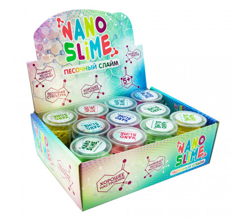 strateg leo 71834 slyme "nano slime" cu nisip (in sort.)