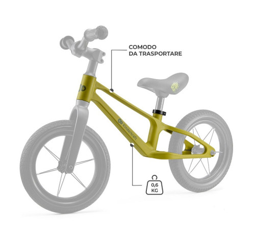kinderkraft Сверхлегкий беговел enter лайм