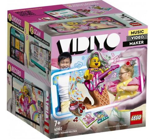 lego vidiyo 43102 constructor "beatbox caramel mermaid" (71 el.)