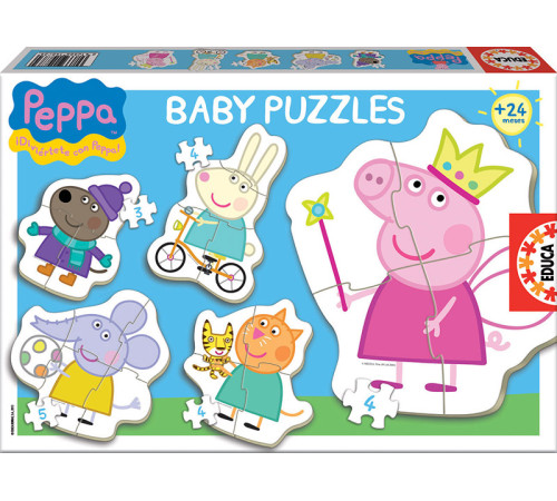  educa 15622 puzzle 5 în 1 "peppa pig" (8 el.)